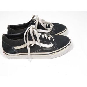 Vans Old Skool Varsity Classic Black Canvas Sneakers Women Size 7.5 Men Size 6